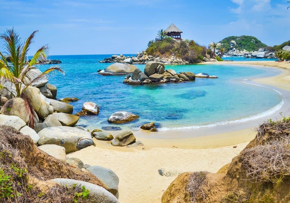 Parque Nacional Tayrona, playa paradisiaca Cabo San Juan en Colombia